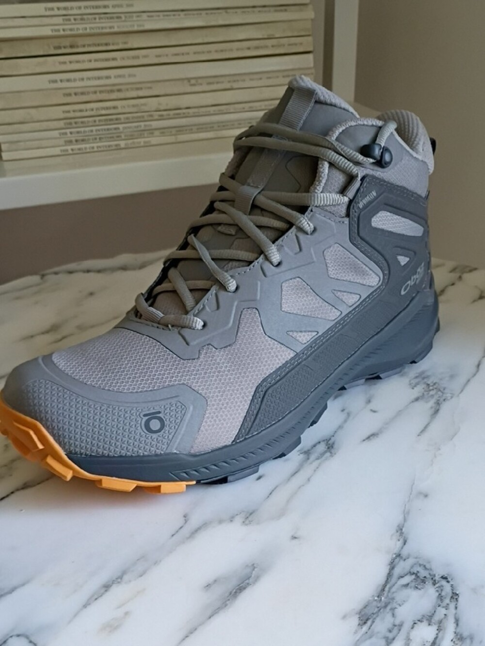 Oboz Men’s Katabatic Mid B-DRY Hazy Grey Waterproof Trail Boots - Picture 8 of 11